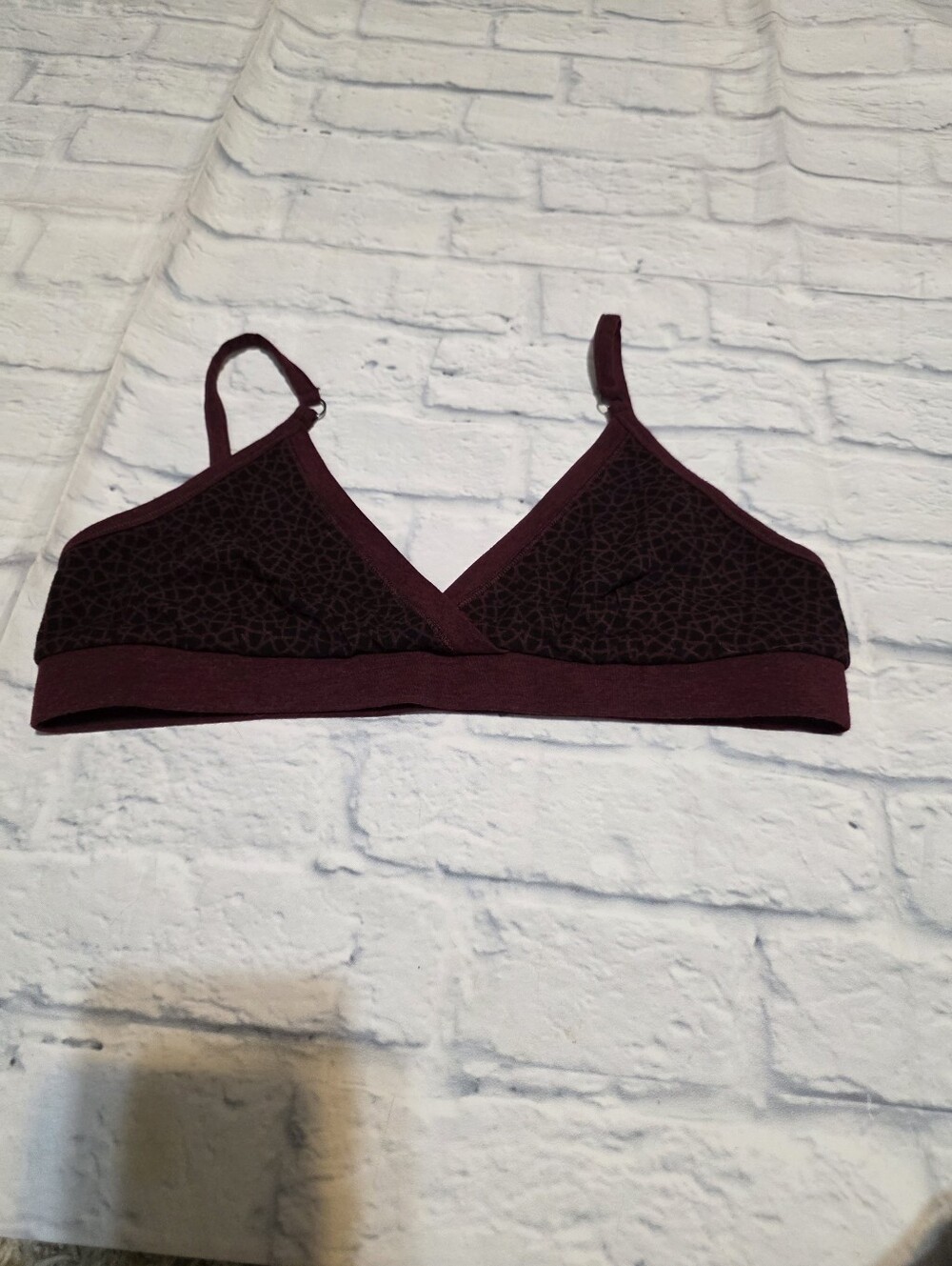 Nomads Hemp Wear Wireless Stretch Bralette in Deep Wine